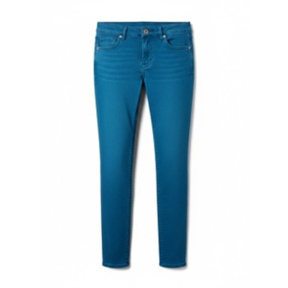 American Eagle Skinny Jeans Womens 0 Short Teal Blue Stretch Denim Pants